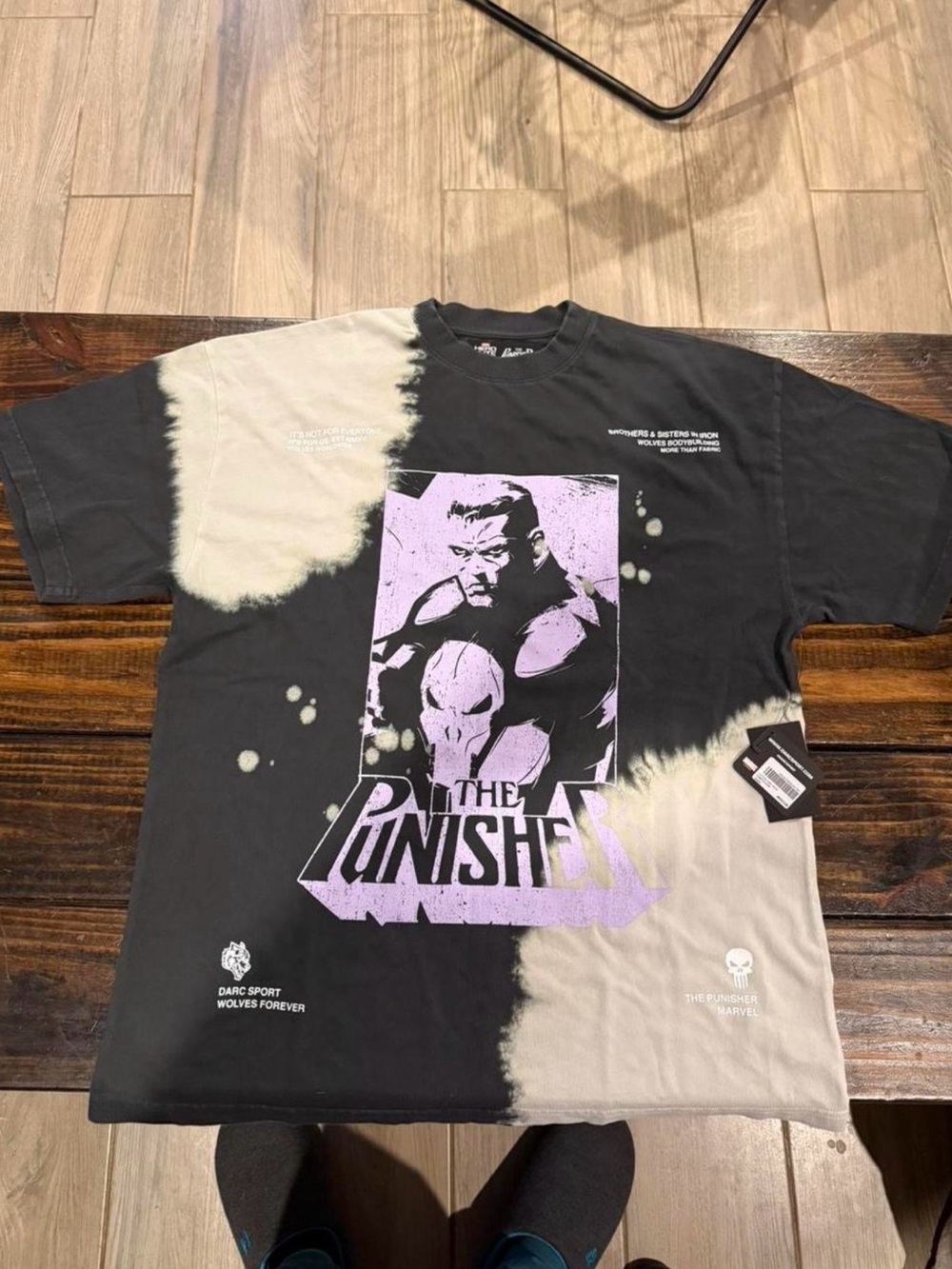 Darcsport Hero Series Elite Marvel Collab pnisher acid wash